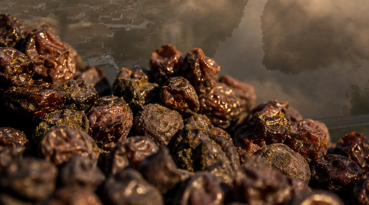 Botrytised Tokaj grapes